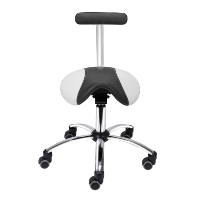 Tabouret selle avec dossier amovible - 3 couleurs