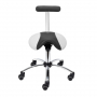 Tabouret selle avec dossier amovible - 3 couleurs