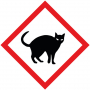 Pictogramme "Attention aux chats" autocollant