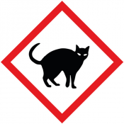 Pictogramme "Attention aux chats" en aluminium