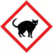 Pictogramme "Attention aux chats" en aluminium