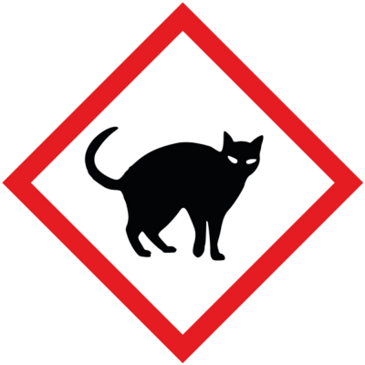 Pictogramme "Attention aux chats" en PVC rigide