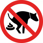 Pictogramme "Panneau déjection canine interdite" en aluminium dibond