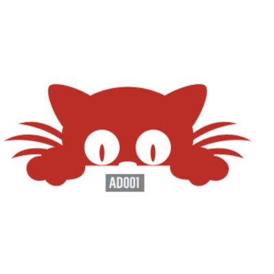 Sticker décoratif chat