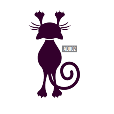 Sticker décoratif chat