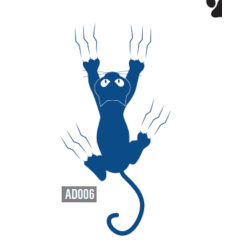 Sticker décoratif chat