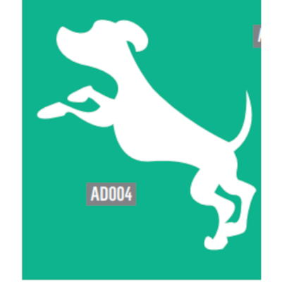 Sticker décoratif chien