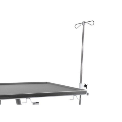 Potence pour perfusion pour table vétérinaire