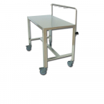 Table à instruments en acier inox AISI 304 pour bloc opératoire vétérinaire