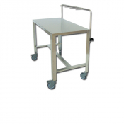 Table à instruments en acier inox AISI 304 pour bloc opératoire vétérinaire