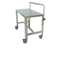 Table à instruments en acier inox AISI 304 pour bloc opératoire vétérinaire
