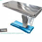 Table d'opération électrique avec plateau rabattable