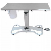 Table d'opération vétérinaire à levage électrique avec plan inox AISI 304