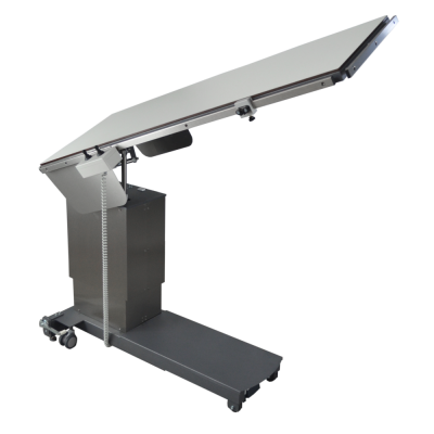 Table de chirurgie avec dessus plat et plaque translucide aux rayons X