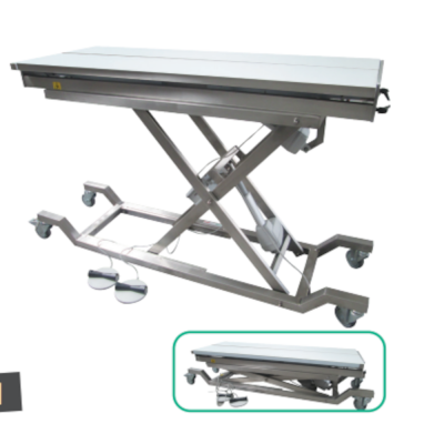 Table de chirurgie électrique avec bac d'évacuation