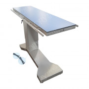 Table de chirurgie électrique avec colonne décentralisée et plateau radiotransparent