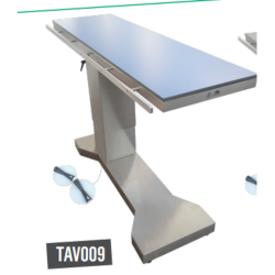 Table de chirurgie électrique avec colonne décentralisée et plateau radiotransparent