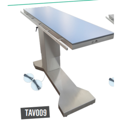 Table de chirurgie électrique avec colonne décentralisée et plateau radiotransparent