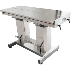Table de chirurgie hydraulique à double colonne avec plateau rabattable