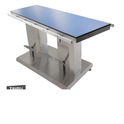 Table de chirurgie hydraulique à double colonne avec plateau radiotransparent