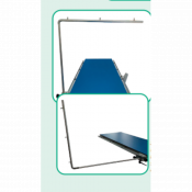 Tige pour tables vétérinaires pour accrocher des accessoires