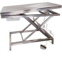 Table d'examen électrique inox sur pieds Table d'examen électrique inox sur pieds