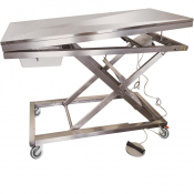 Table d'examen électrique inox sur roues