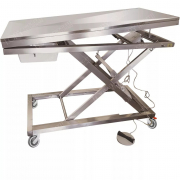 Table d'examen électrique inox sur roues