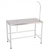 Table de consultation avec perche et tuyau de vidange