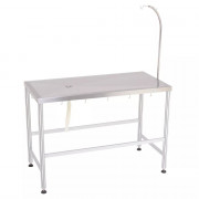 Table de consultation avec perche et tuyau de vidange
