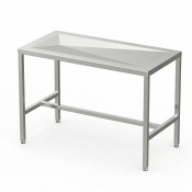 Table de consultation avec système d'écoulement