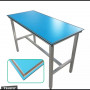 Table d'examen avec plateau radio-transparent