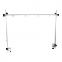 Potence double réglable en inox pour table de toilettage 120 cm – Sécurité et maintien professionnel