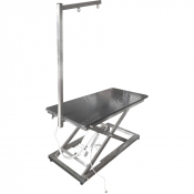 Table de toilettage en inox modèle Giove avec base