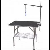 Table de toilettage pliante à potence simple sans roulette