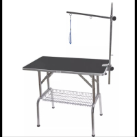 Table de toilettage pliante à potence simple sans roulette Table de toilettage pliante à potence simple sans roulette