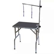 Table de toilettage pliante portable à potence réglable