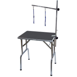 Table de toilettage pliante portable à potence réglable