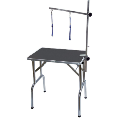 Table de toilettage pliante portable à potence réglable
