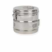 Tambour pour stérilisation en autoclave en inox AISI 304 – Ø 15 cm