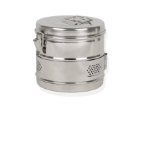 Tambour pour stérilisation en autoclave en inox AISI 304 – Ø 15 cm Tambour pour stérilisation en autoclave en inox AISI 304 – Ø 15 cm