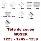 Têtes de coupe pour tondeuse MOSER - 1/20 mm - Usage chirurgical