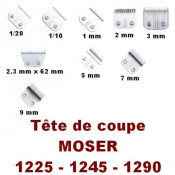 Têtes de coupe Moser 1225T/1245/1290 - Acier trempé chromé