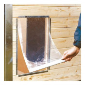 Battant souple pour trappe coulissante en PVC cristal 6 mm