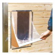 Battant souple pour trappe coulissante en PVC cristal 6 mm